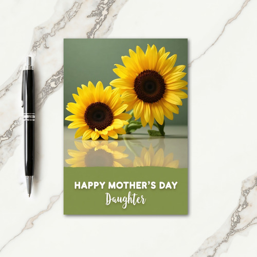 Floral Reflection Mothers Day Card