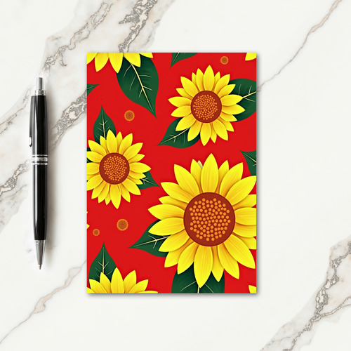 Floral Scarlet Pattern Card