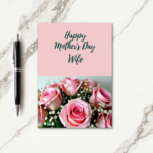 Floral Script Celebration Card