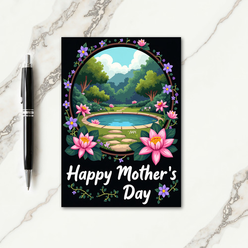 Floral Serene Mothers Day Card