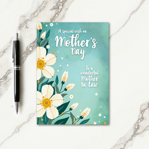 Floral Serenity Thank You Card