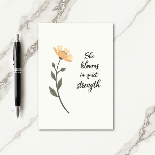 Floral She Blooms Mothers Day Card