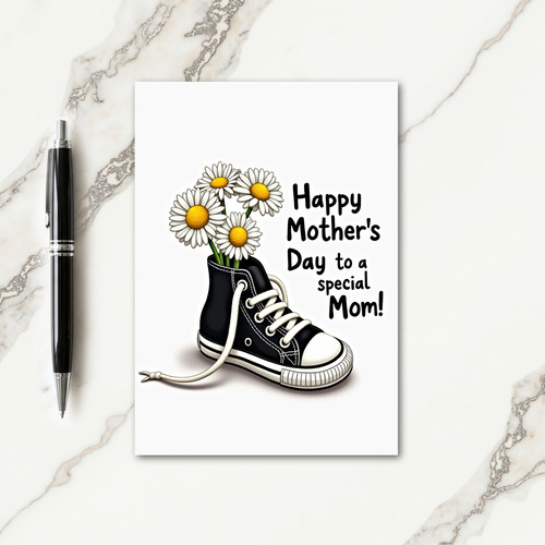 Floral Shoe Mothers Day Card