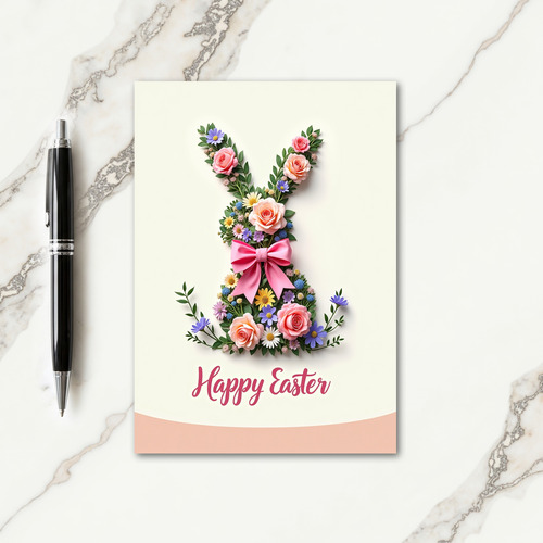 Floral Silhouette Celebration Card