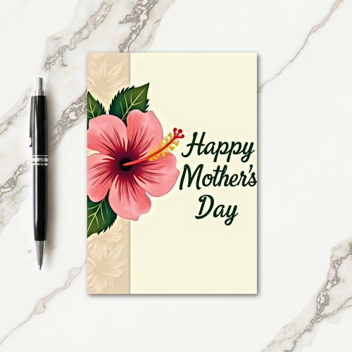 Floral Silhouettes Mothers Day Card