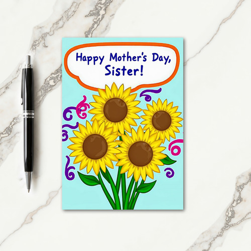 Floral Sisters Day Card