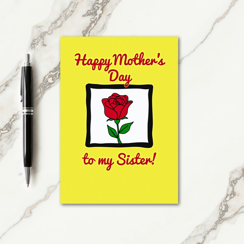 Floral Sisters Day Message Card