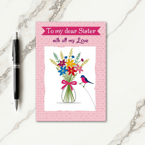Floral Sisters Love Mothers Day Card