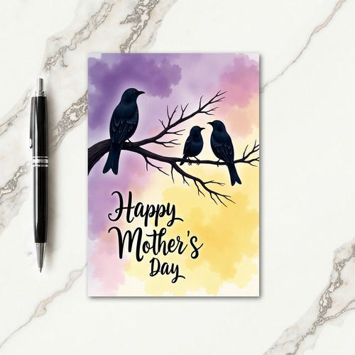 Floral Sky Mothers Day Art Card