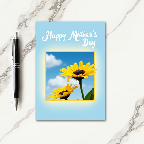 Floral Sky Scene Art Card