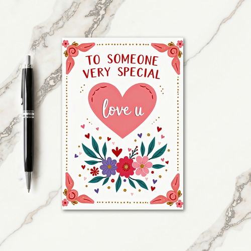 Floral Someone Special Card
