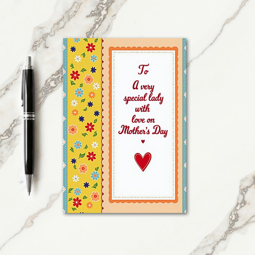 Floral Special Lady Mothers Day Card