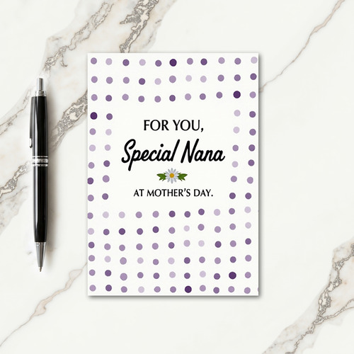 Floral Special Nana Day Card