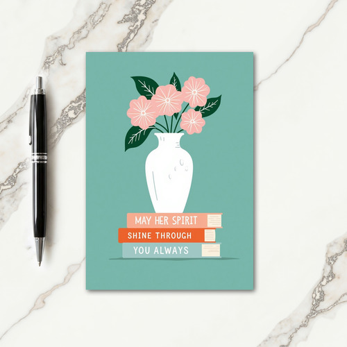 Floral Spirit Shine Through Card
