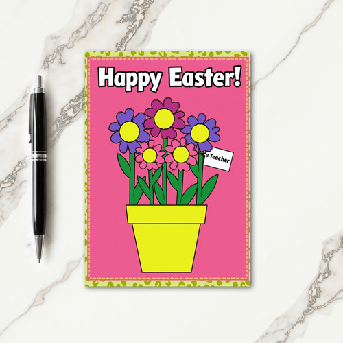 Floral Spotted Pattern Card