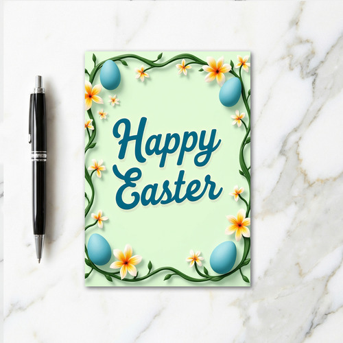 Floral Spring Message Card