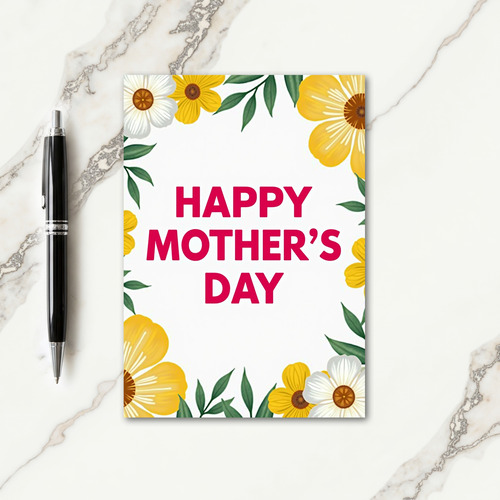Floral Springtime Greeting Card