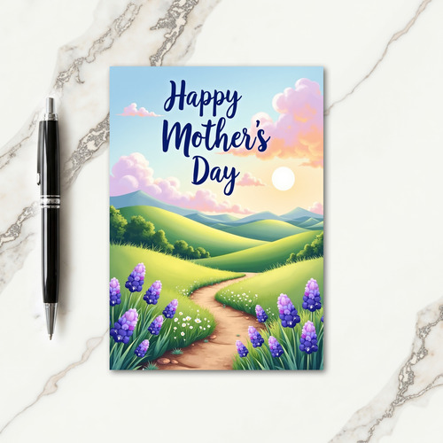 Floral Springtime Scene Card