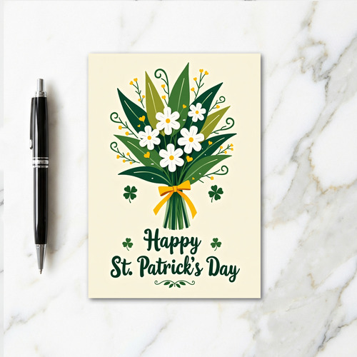 Floral St Patricks Day Card