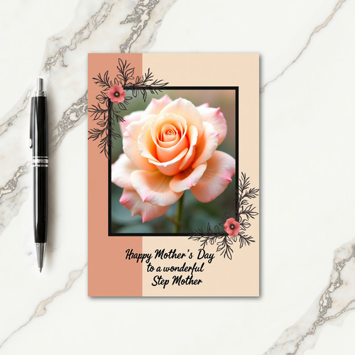Floral Step Mothers Day Card