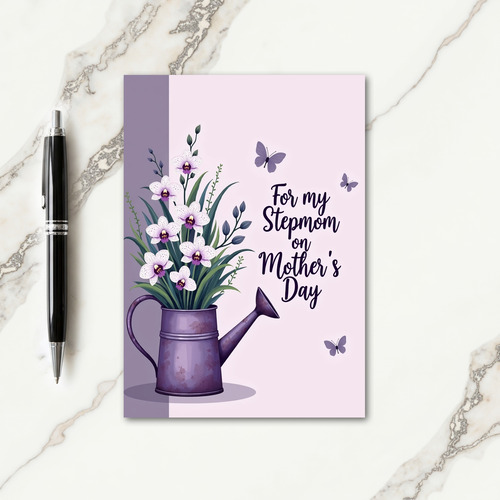 Floral Stepmom Mothers Day Card