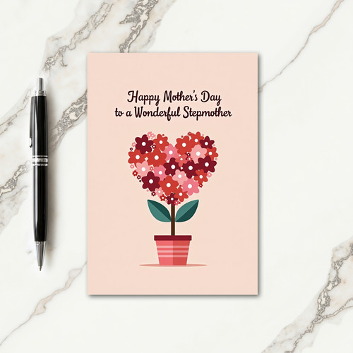 Floral Stepmothers Day Card