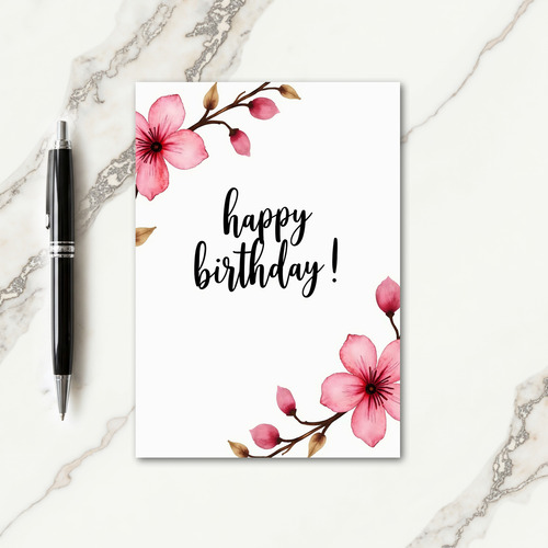 Floral Sweet Birthday Card