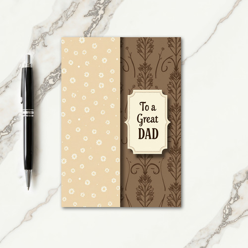Floral Sweet Fathers Day Card
