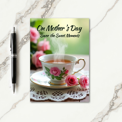 Floral Tea Mothers Day Card