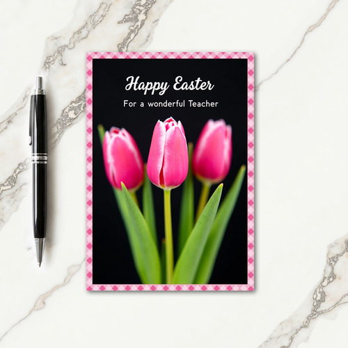 Floral Teacher Easter Card
