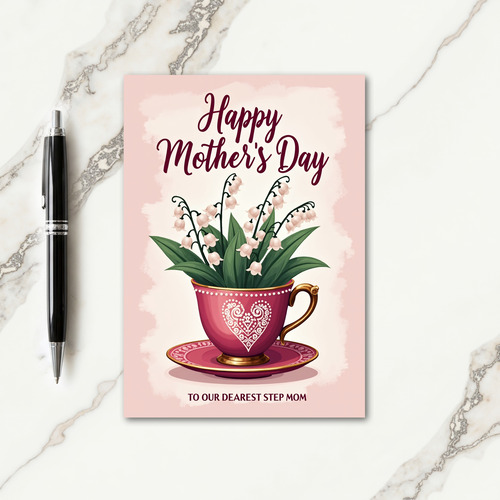 Floral Teacup Affection Card