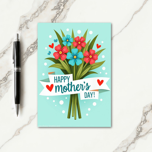 Floral Thanks And Love Card