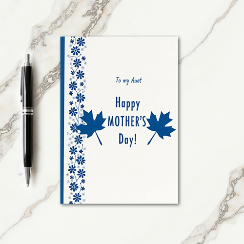 Floral To Aunt Mothers Day Card