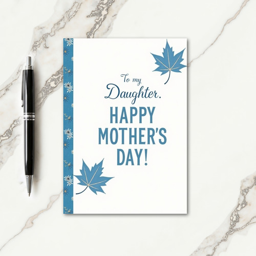 Floral To Daughter Mothers Day Card