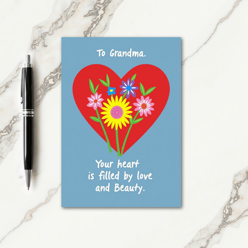 Floral To Grandma Card