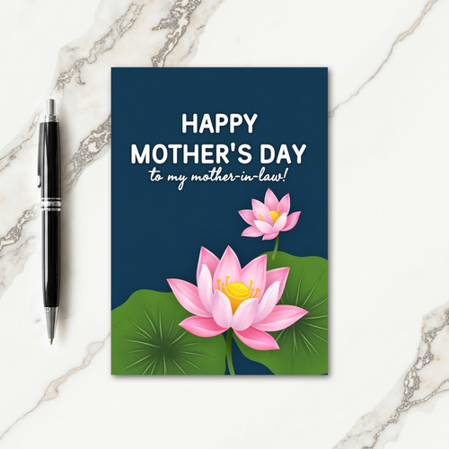 Floral To Mother In Law Day Card