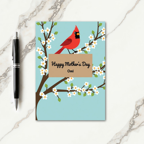 Floral Tree Mothers Day Card