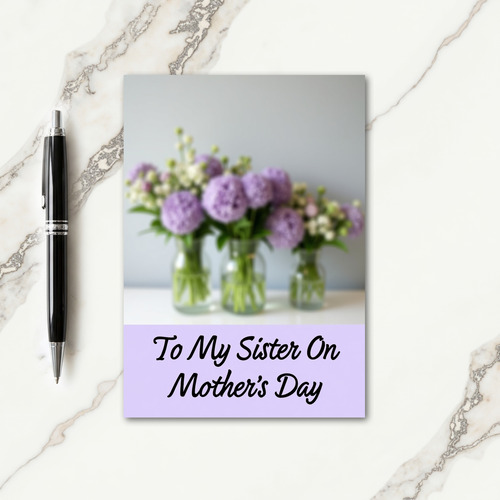 Floral Triptych Mothers Day Card