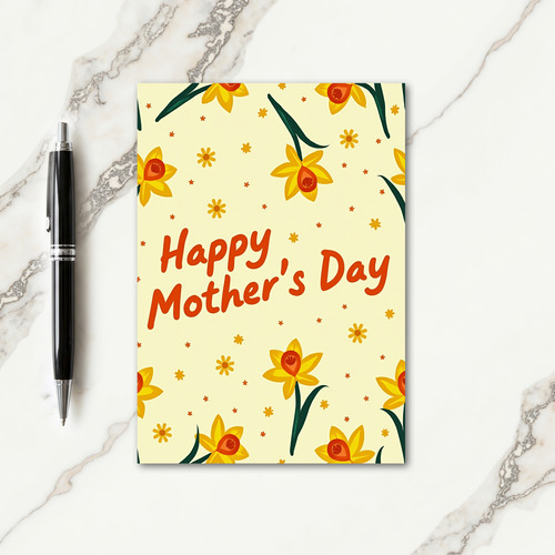 Floral Trumpet Pattern Card
