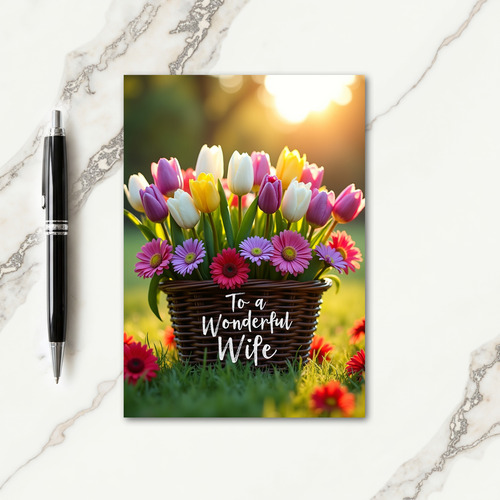Floral Twilight Mothers Day Card