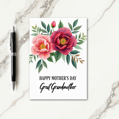 Floral Vignette Mothers Day Card