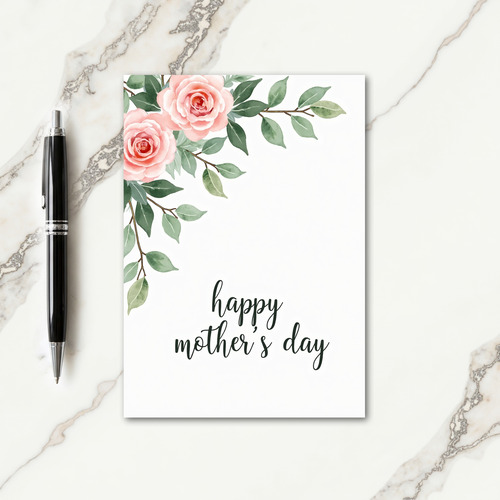 Floral Watercolor Celebration Card