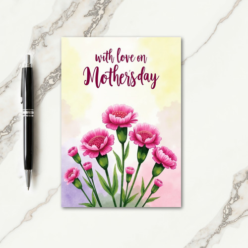Floral Watercolor Design Card