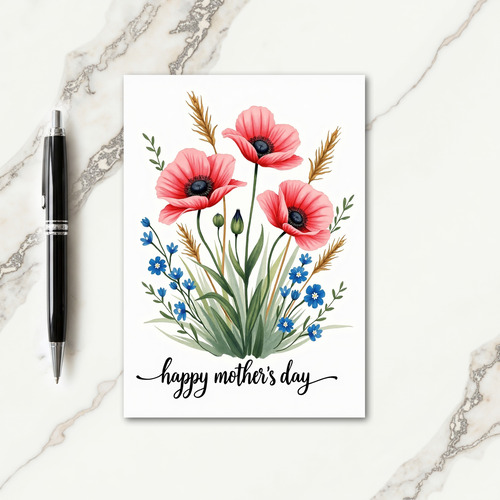 Floral Watercolor Happy Day Card