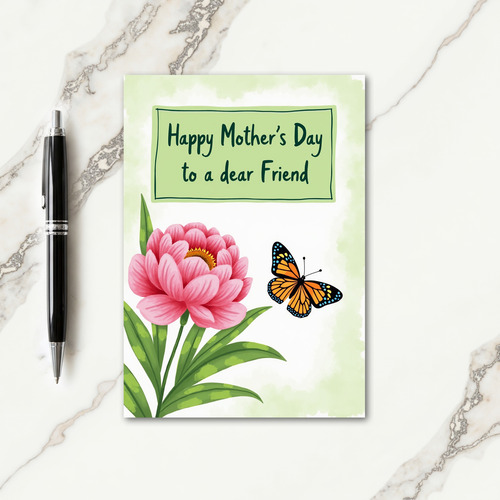 Floral Wings Mothers Day Card