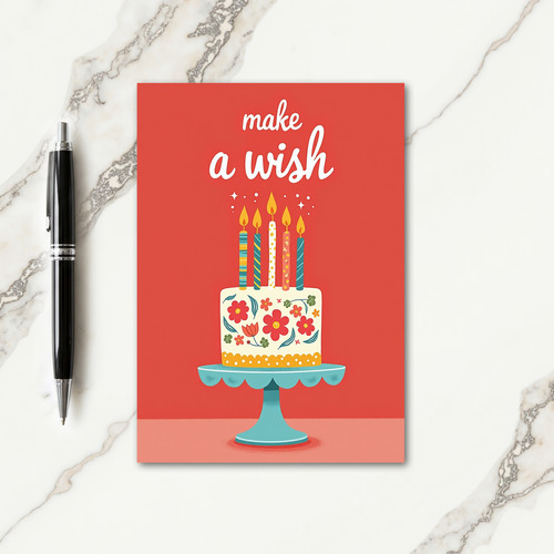 Floral Wish Birthday Card