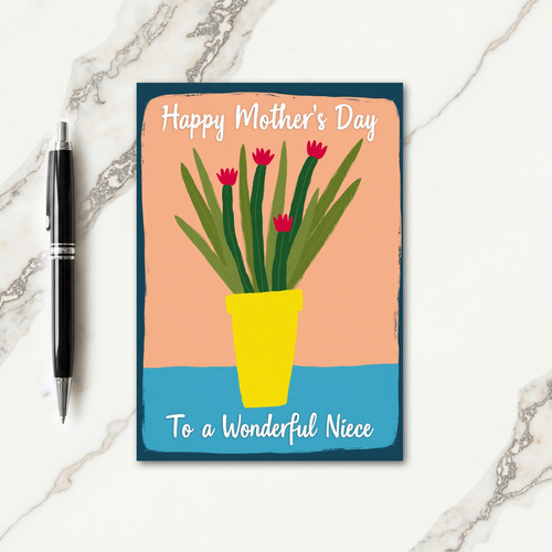 Floral Wonderful Niece Card