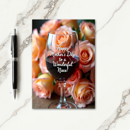 Floral Wonderful Niece Day Card