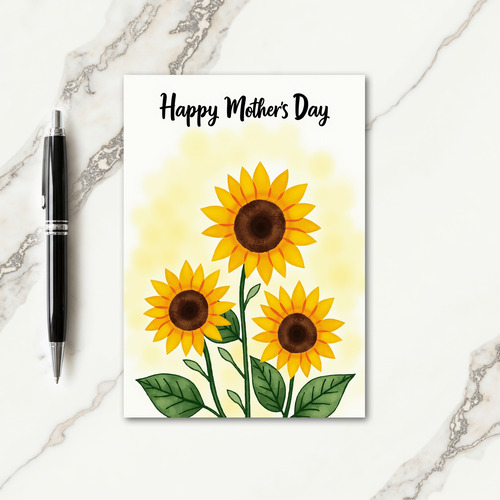 Floral Yellow Bloom Card