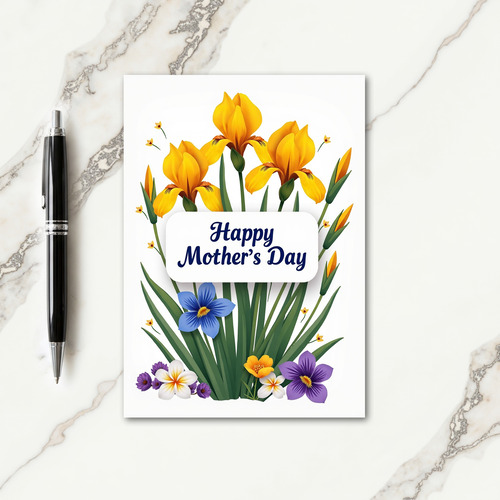 Floral Yellow Blossoms Card